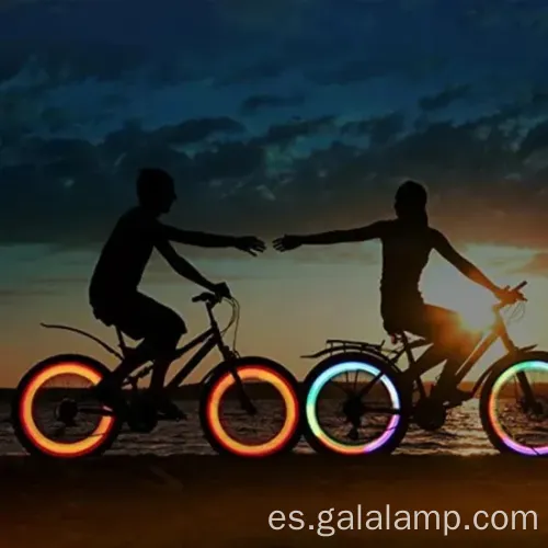 Luces de ruedas de bicicleta vibrantes para una visibilidad nocturna mejorada